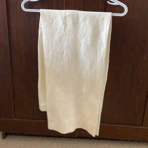 Kasper White linen wide trousers. Never worn.